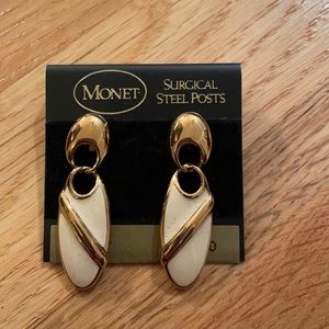 Monet Surgical Steel Posts Drop Earrings